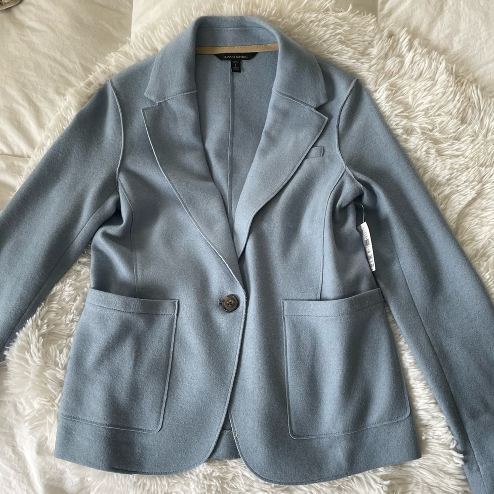 Banana Republic Light Blue Women’s Blazer - Picture 3 of 5